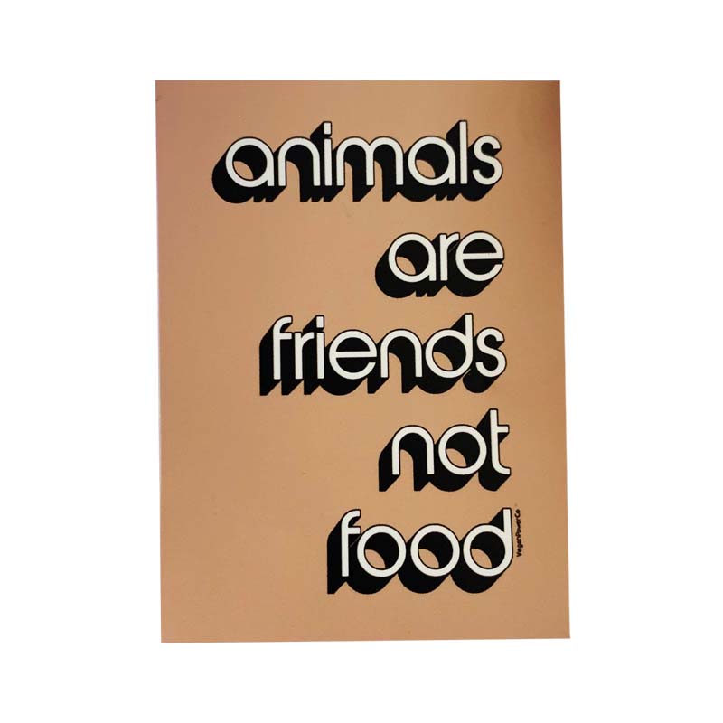 Animals Are Friends Not Food Sticker
