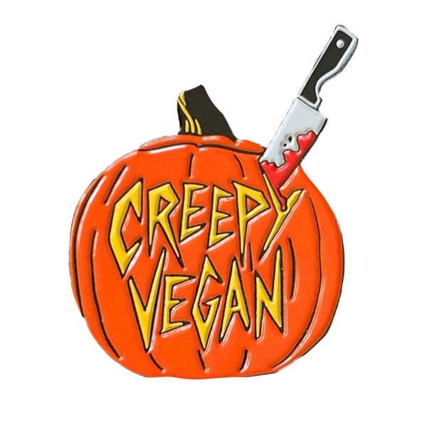 'Creepy Vegan' Enamel Pin