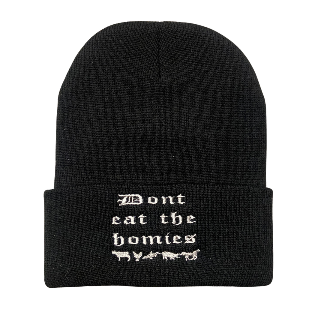 Don't Eat The Homies Beanie - Black