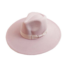 Load image into Gallery viewer, Flat Brim Fedora Hat - Assorted Colors
