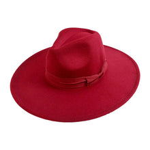 Load image into Gallery viewer, Flat Brim Fedora Hat - Assorted Colors

