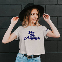 Load image into Gallery viewer, &#39;For The Animals&#39; Cropped Tee
