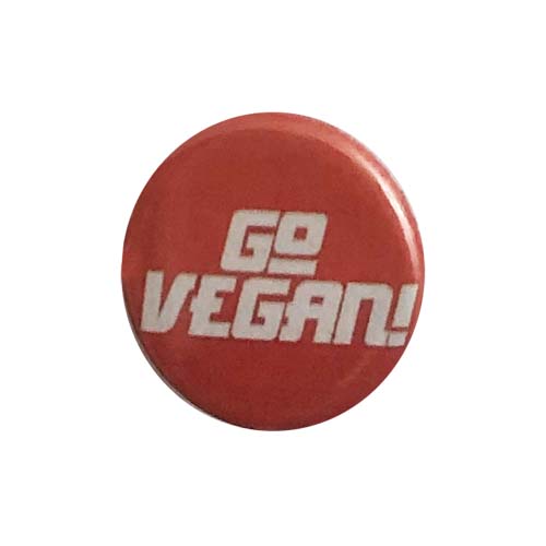 'Go Vegan' Button