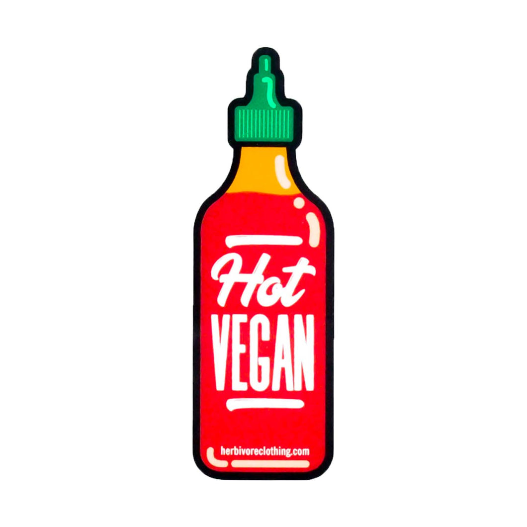 'Hot Vegan' Sticker