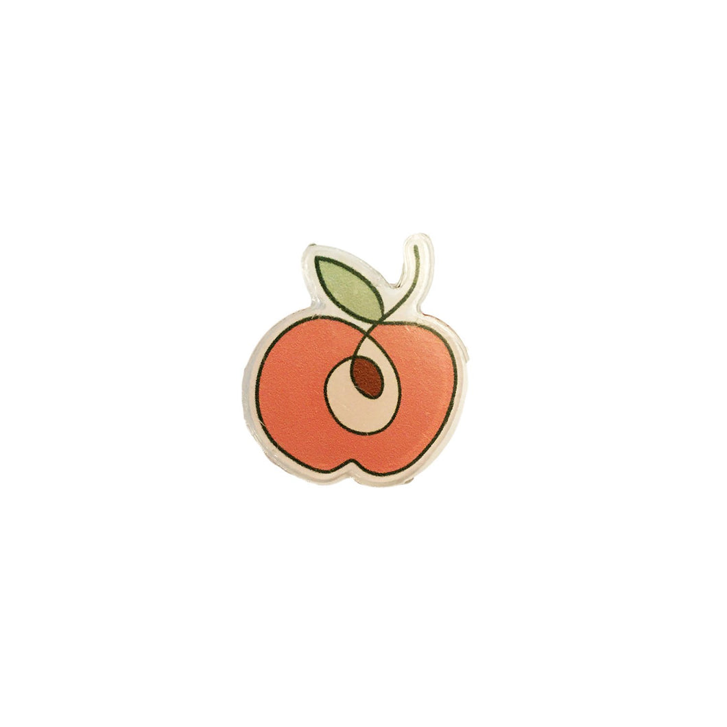 'Peach' Plastic Pin