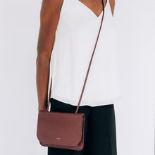 Load image into Gallery viewer, Lola Crossbody Carryall Bag - Wine - Friend &amp; Faux
