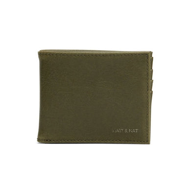 Rubben Vintage Folded Wallet - Olive - Friend & Faux