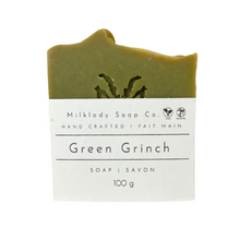 Load image into Gallery viewer, Milklady Soap Co Green Grinch Soap Bar - 100g
