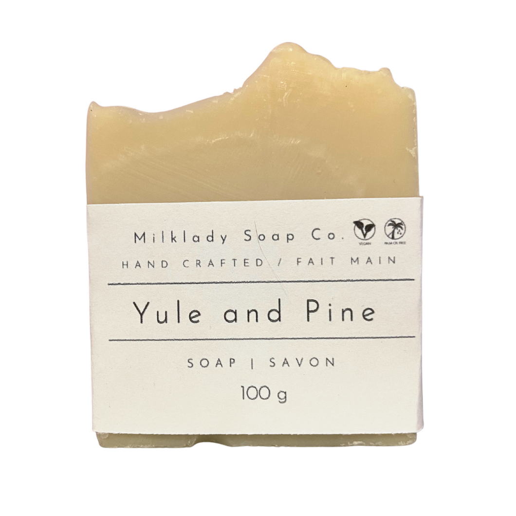 Milklady Soap Co Yule and Pine Soap Bar - 100g