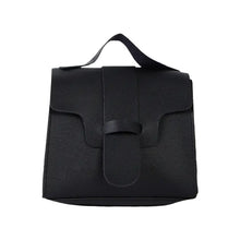 Load image into Gallery viewer, Faux Leather Crossbody Mini Satchel - Black
