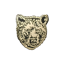 Load image into Gallery viewer, Bear Gold Enamel Pin
