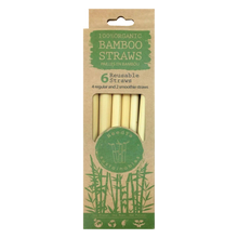 Load image into Gallery viewer, Organic Mixed Bamboo Straws - 2 + 4-Pack

