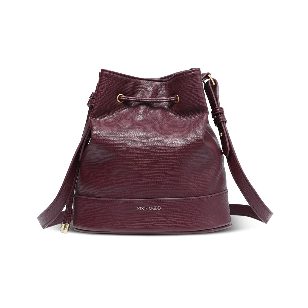 Amber Bucket Bag - Wine - Friend & Faux