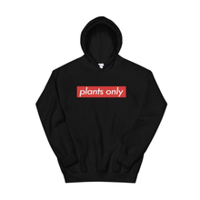 Load image into Gallery viewer, &#39;Plants Only&#39; Black Hoodie
