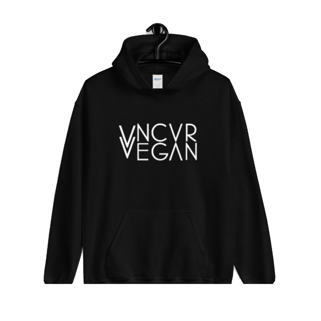 'VNCVR Vegan' Black Hoodie