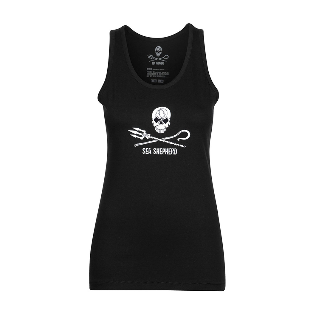 Sea Shepherd Women's Jolly Roger Tank Top - Black