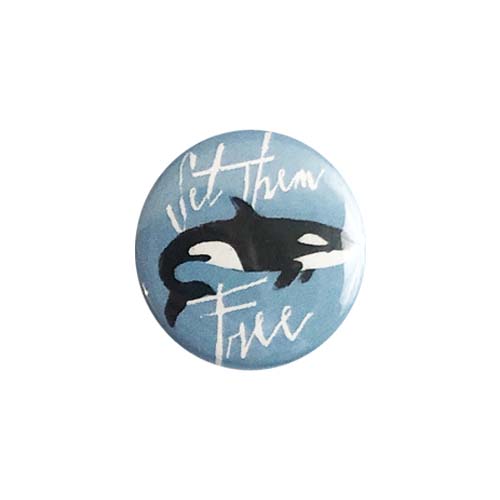 'Set Them Free' Orca Button - 1