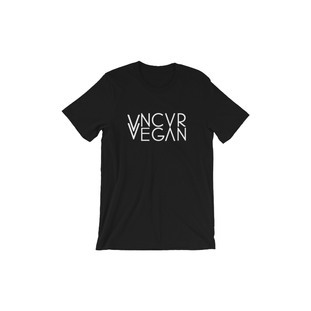 'VNCVR Vegan' Unisex Black T-Shirt