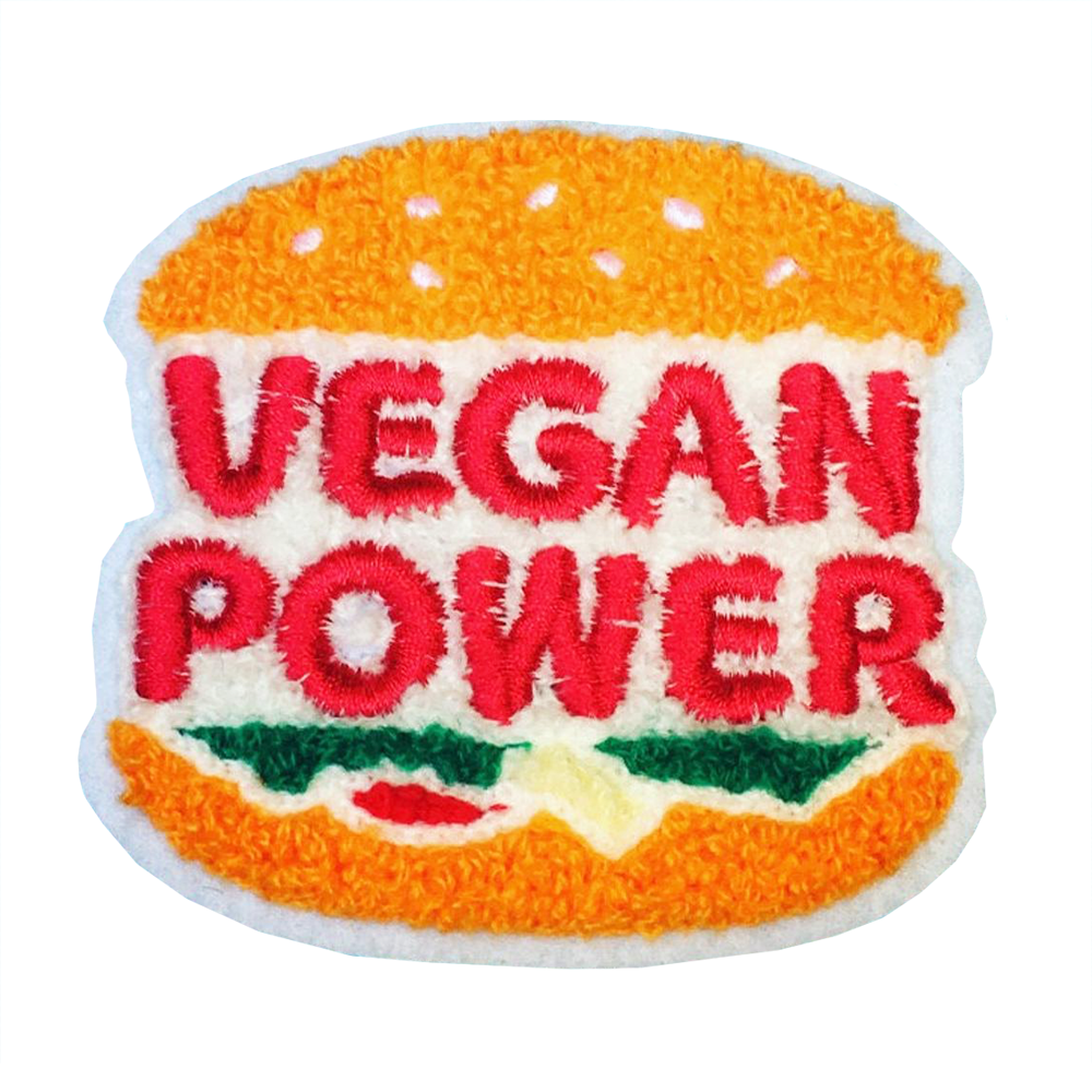 Chenille 'Burger' Patch - Friend & Faux