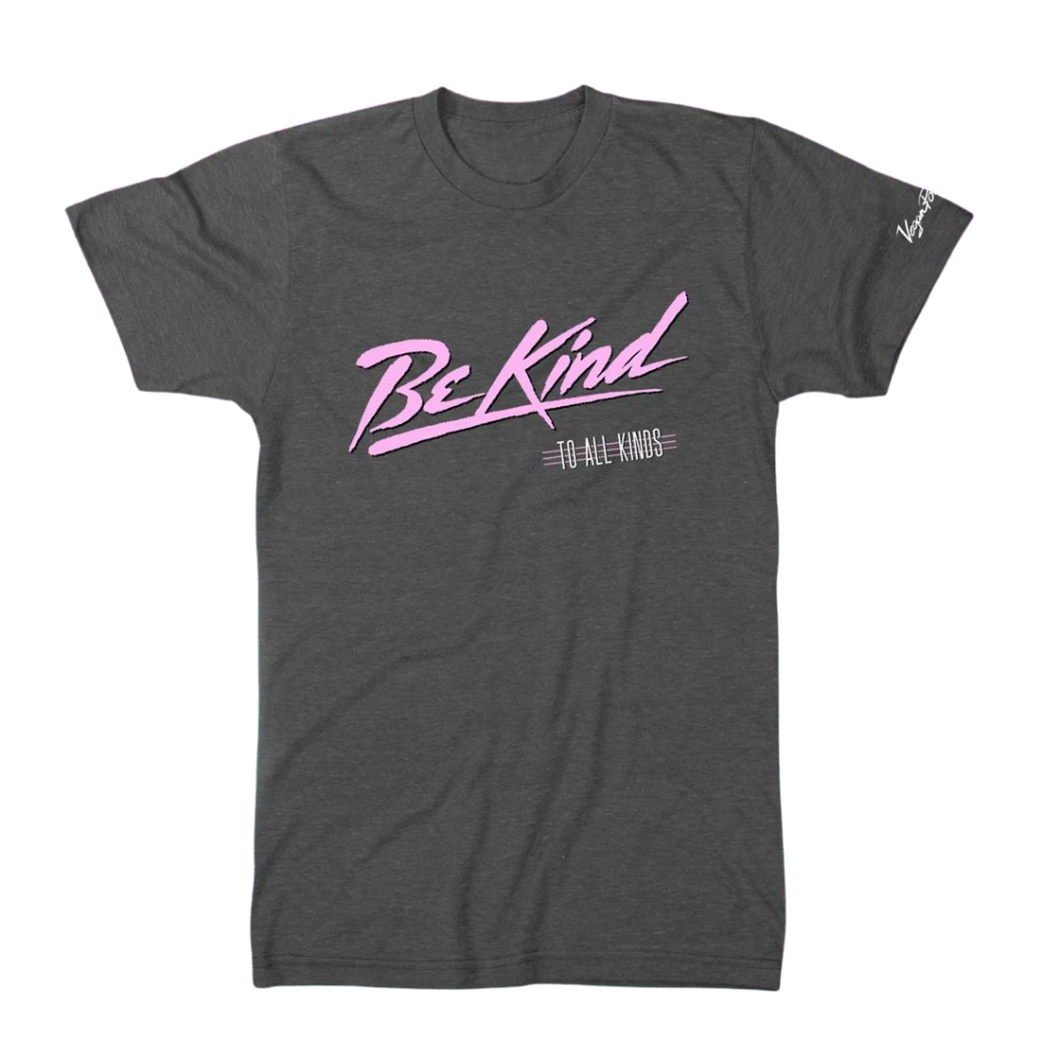 Vegan Power Co 'Be Kind to All Kinds' Heather Grey Unisex T-Shirt