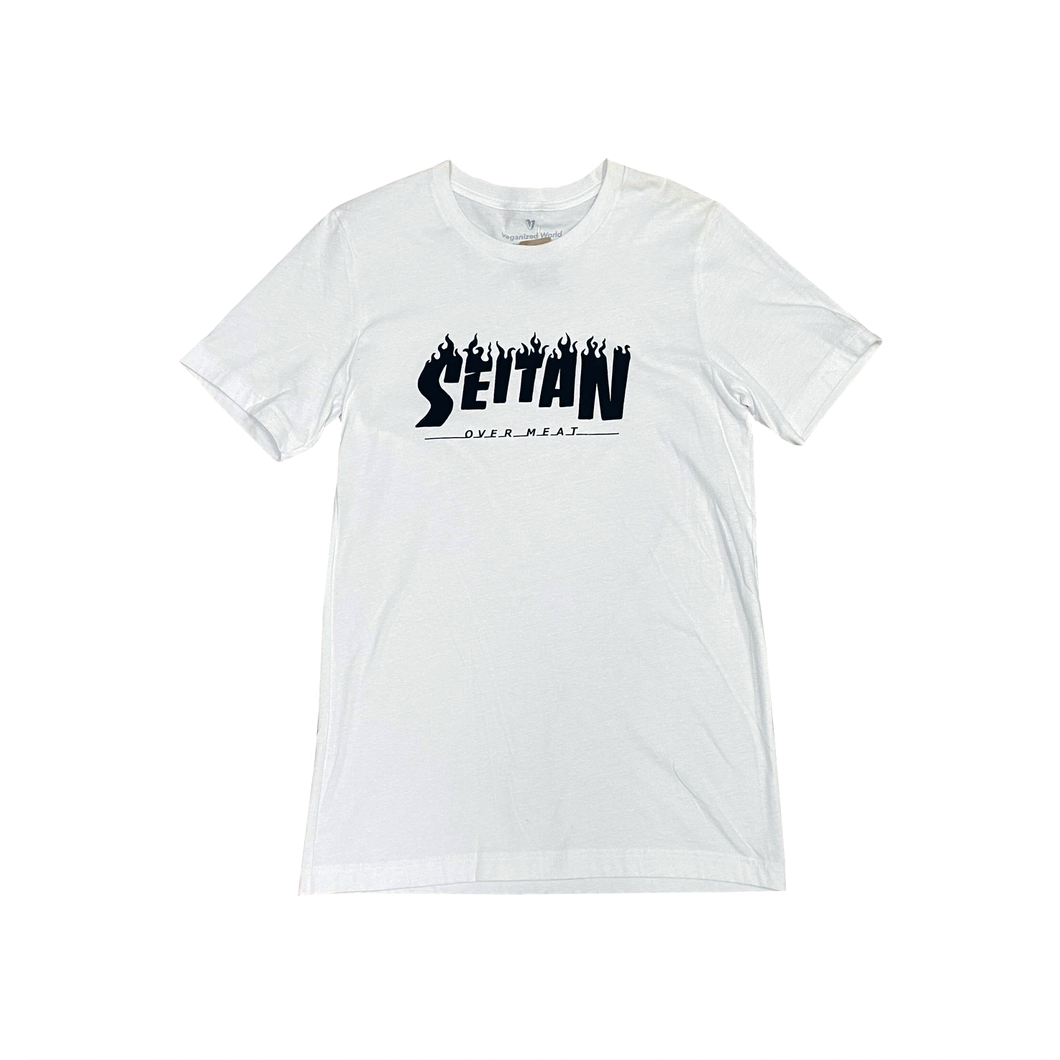 'Seitan Over Meat' T-Shirt - White