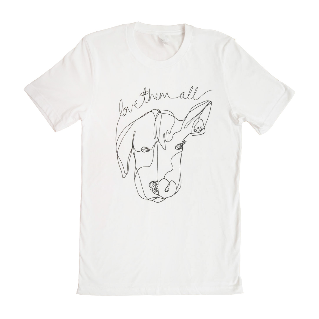 'Love Them All' White Unisex T-Shirt