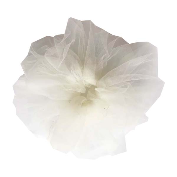 Cloud Scrunchie Ivory Tulle