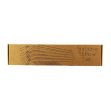 Load image into Gallery viewer, Silicone Drinking Straws - 5 Straws
