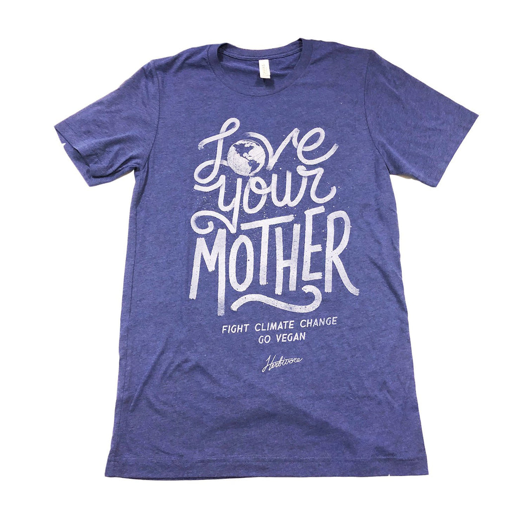 'Love Your Mother' Blue Unisex Tee
