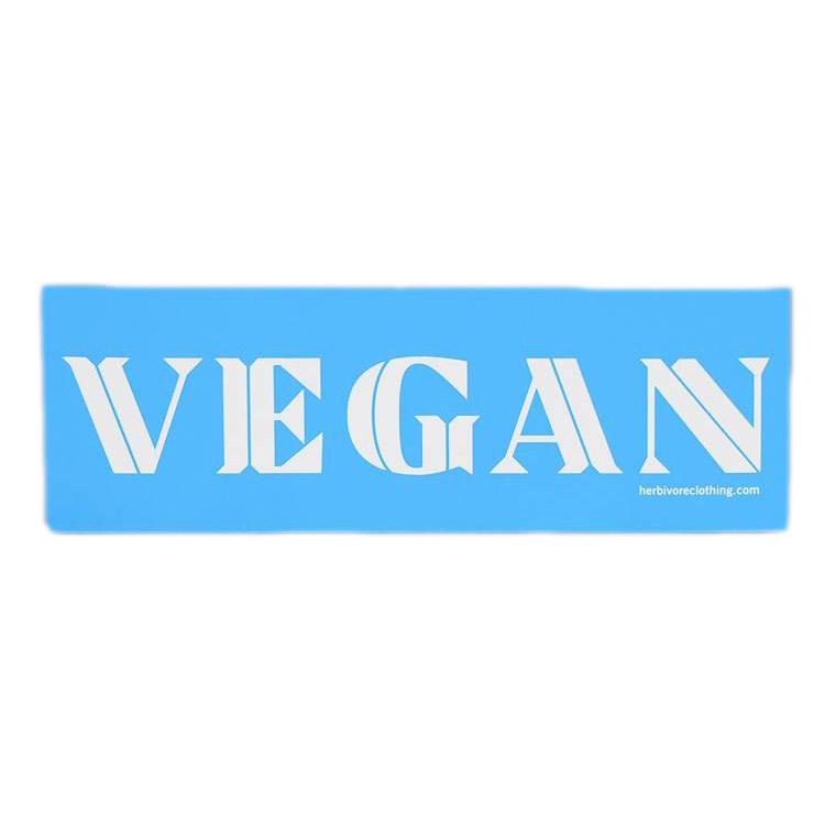 'VEGAN' Blue Bumper Sticker