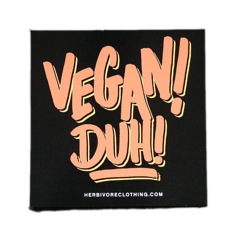 'Vegan Duh' Coral Sticker