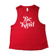 Load image into Gallery viewer, &#39;Be Kind&#39; Red Women&#39;s Muscle Tank
