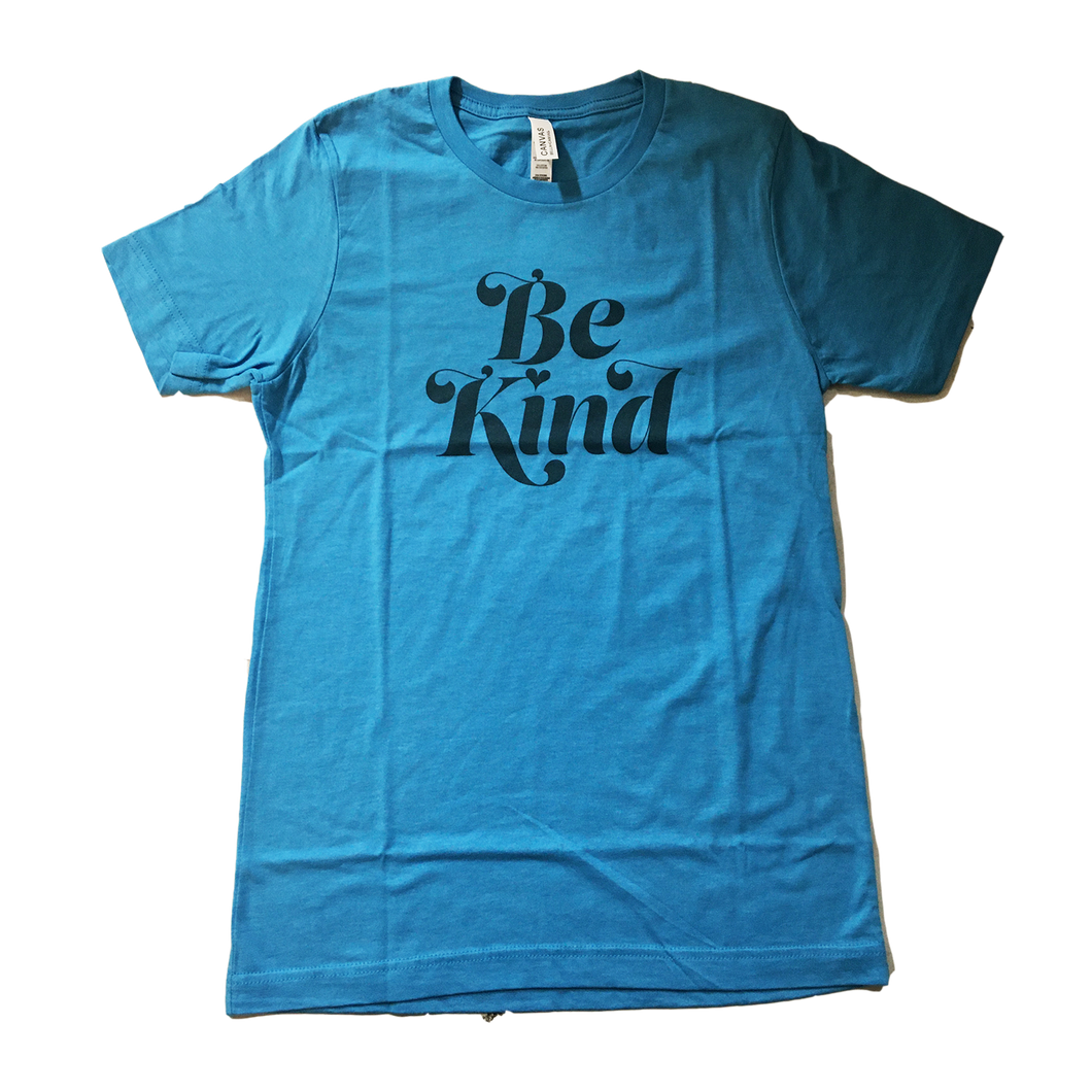 'Be Kind' Blue Unisex T-Shirt