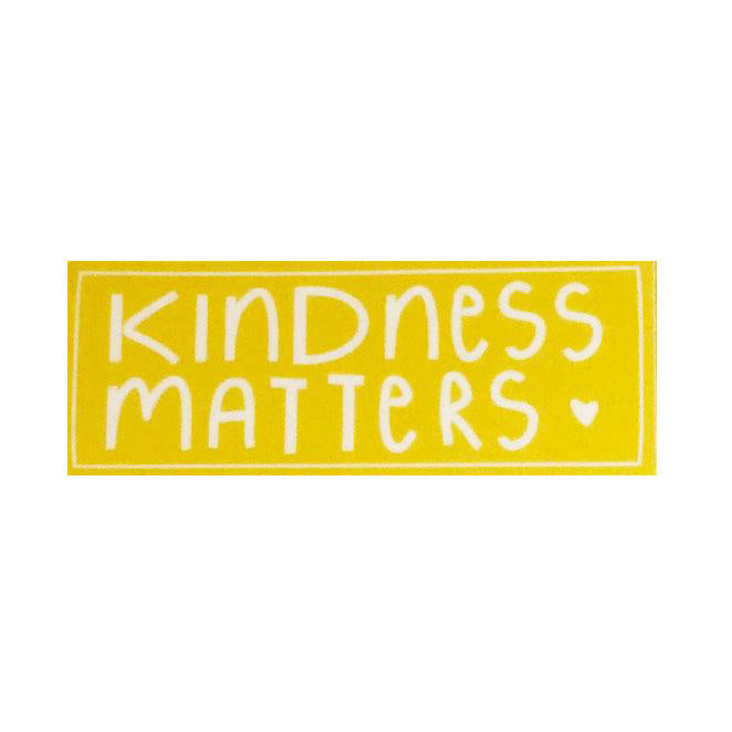 'Kindness Matters' Sticker - Yellow