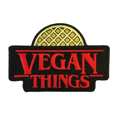 Vegan Power Co 'Vegan Things Waffle' Iron On Patch - Friend & Faux
