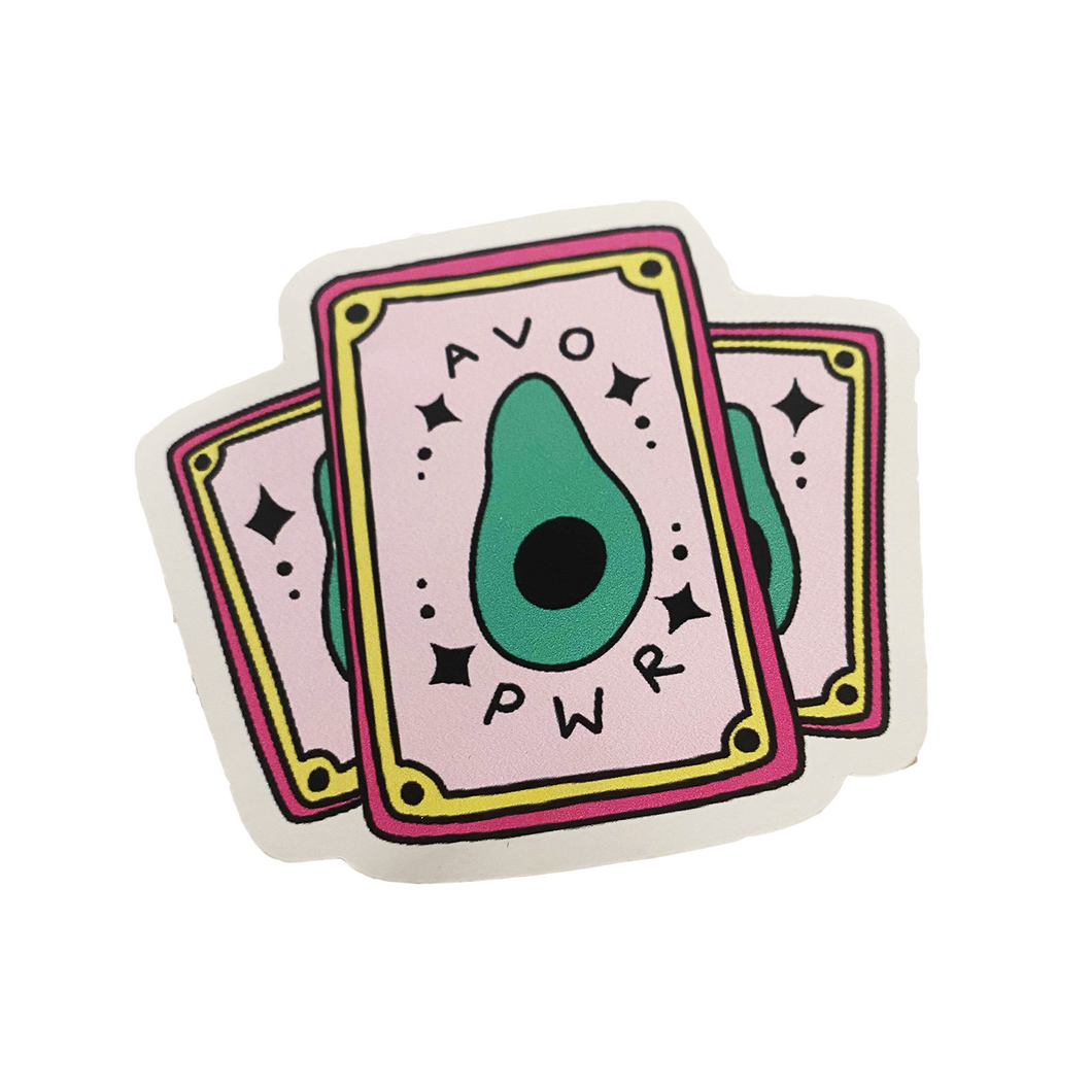 'Avo Pwr Tarot Cards' Sticker
