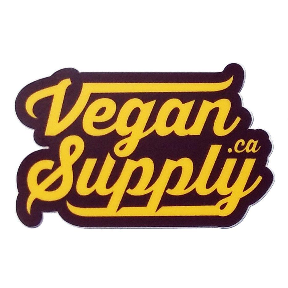 Vintage 'VeganSupply.ca' Logo Die-Cut Sticker