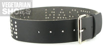 Load image into Gallery viewer, &#39;Vegan&#39; Studded Black Belt - Friend &amp; Faux

