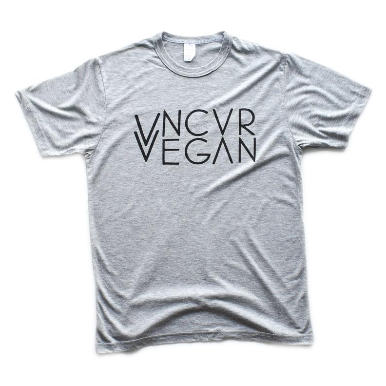 'VNCVR Vegan' Unisex Grey T-Shirt